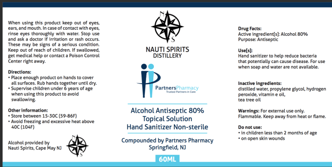 Nauti Spirits making hand sanitizer for local services